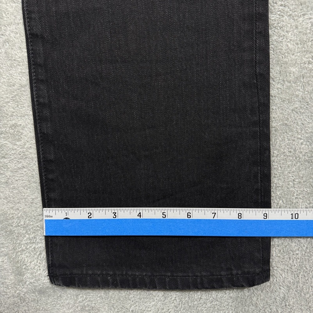 Cult Of Individuality Jeans Mens 40x33 Black Rebel Straight Selvedge Denim - Picture 16 of 16